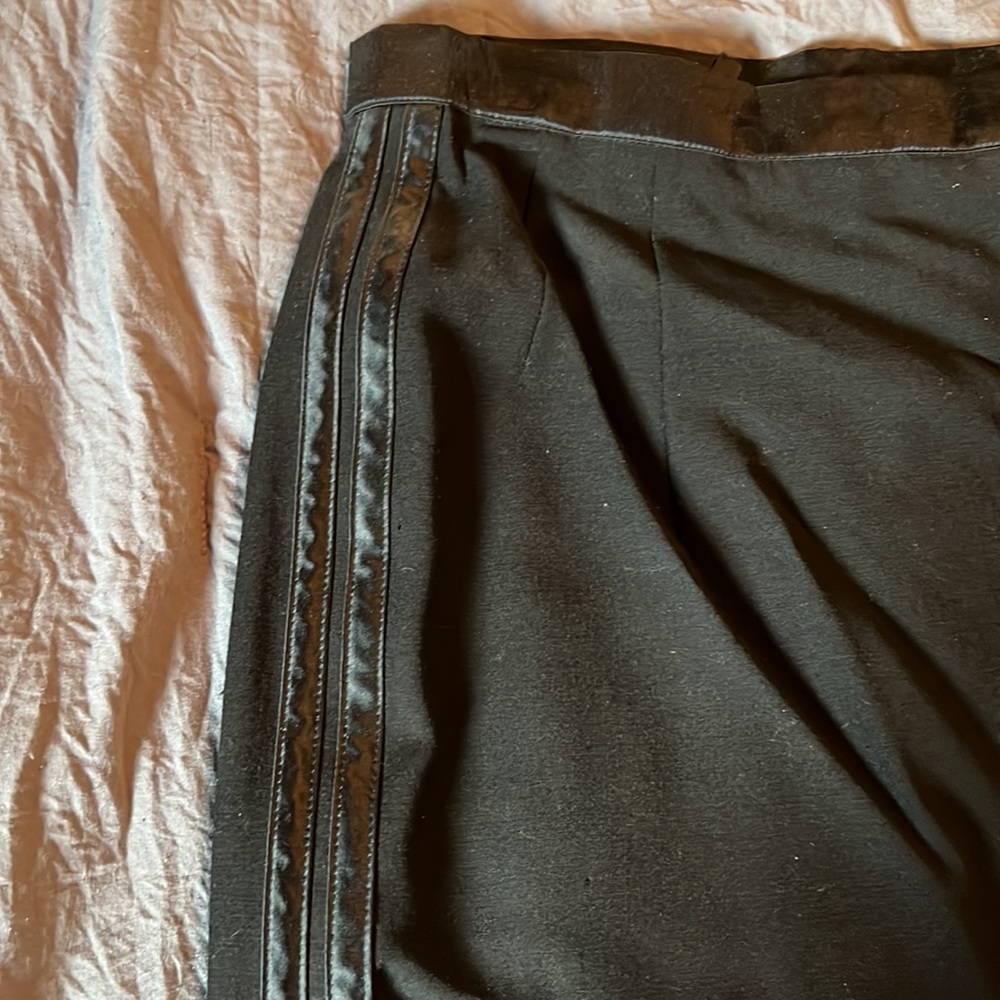 Wool Tuxedo Style Skirt - image 2